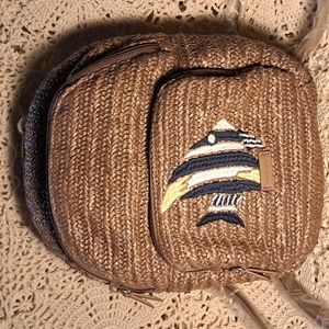 Vera Bradley Straw Mini Convertible Backpack